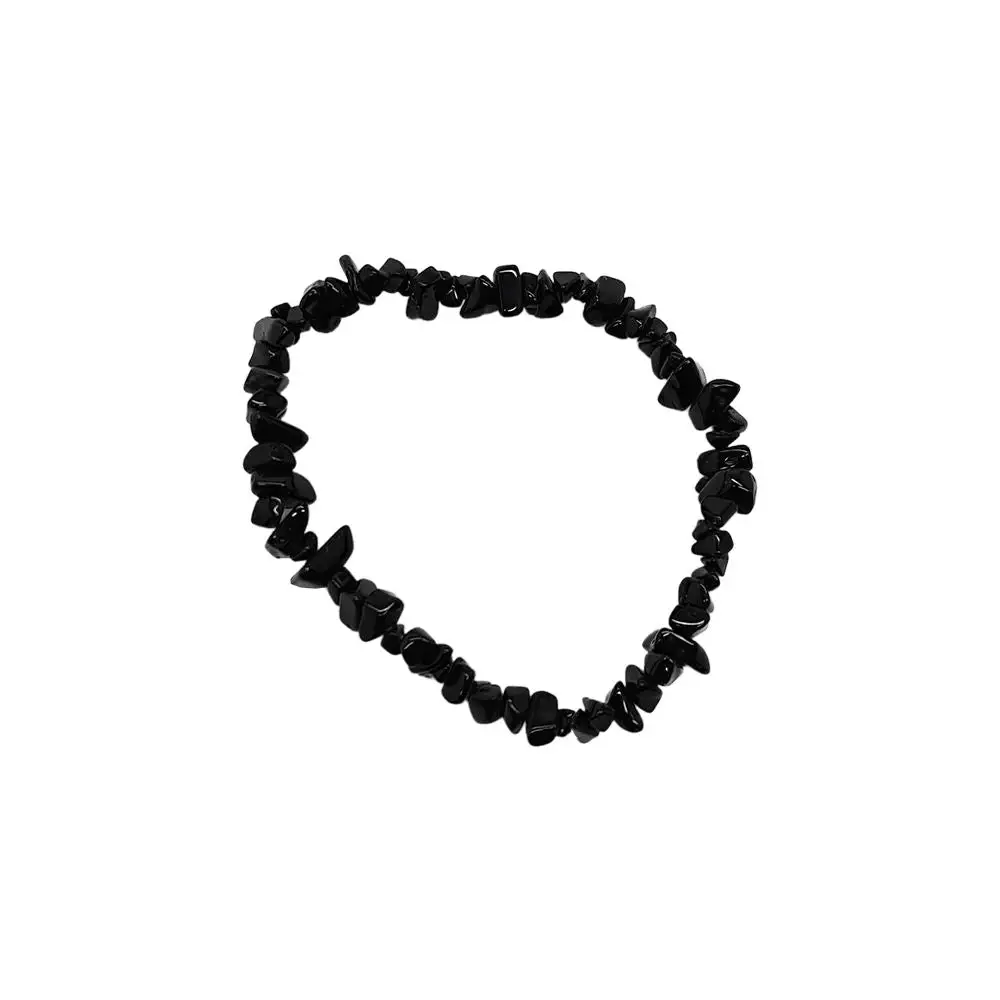 Chip-Stone Stretch Gemstone Crystal Bracelet