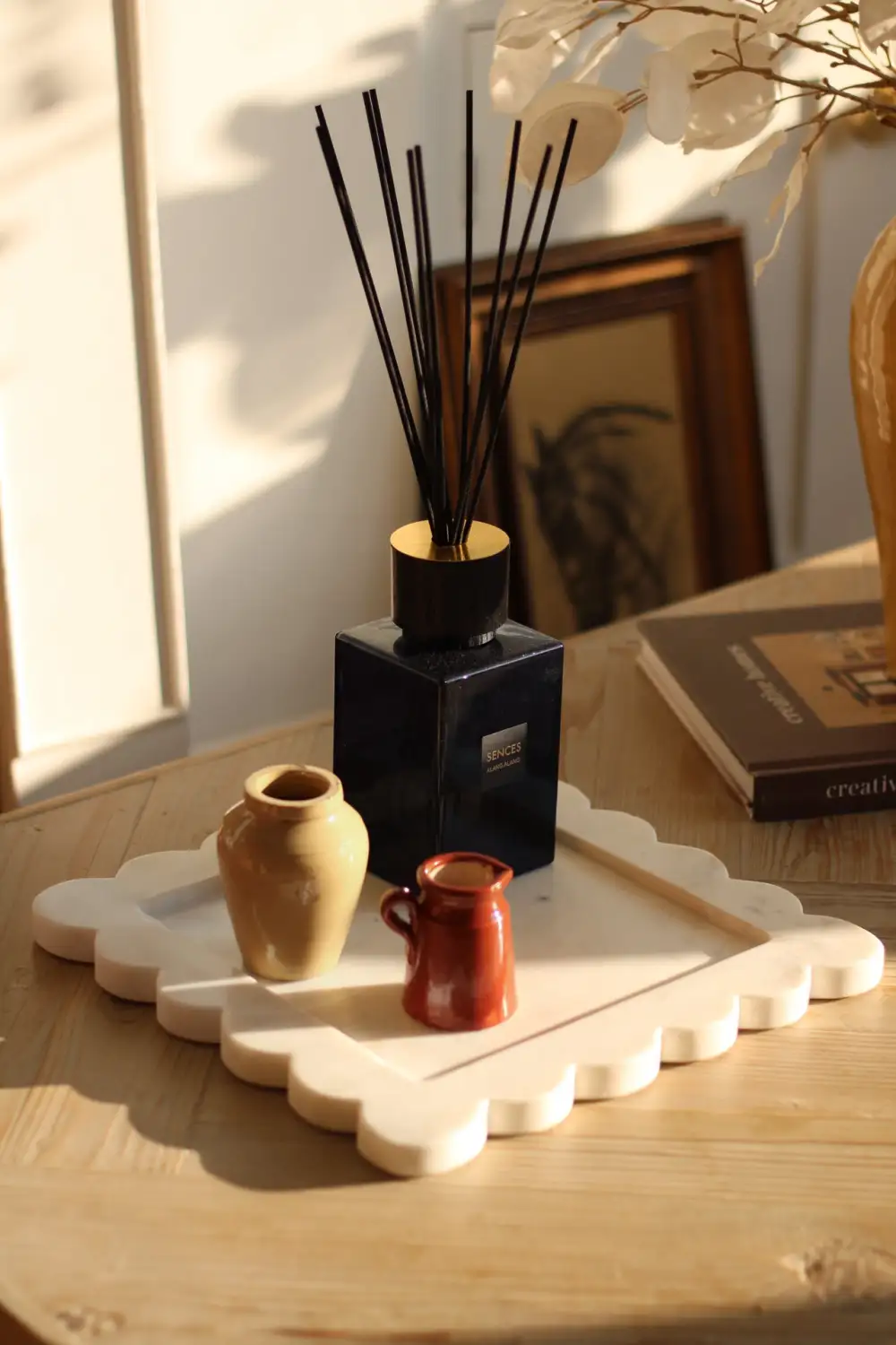 Edge Marble Square Tray