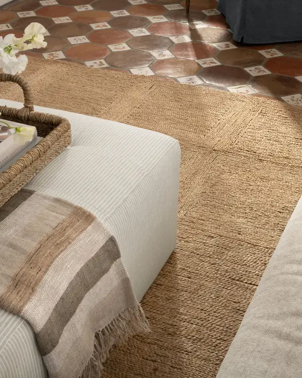 Raised-Weave Handwoven Jute Area Rug