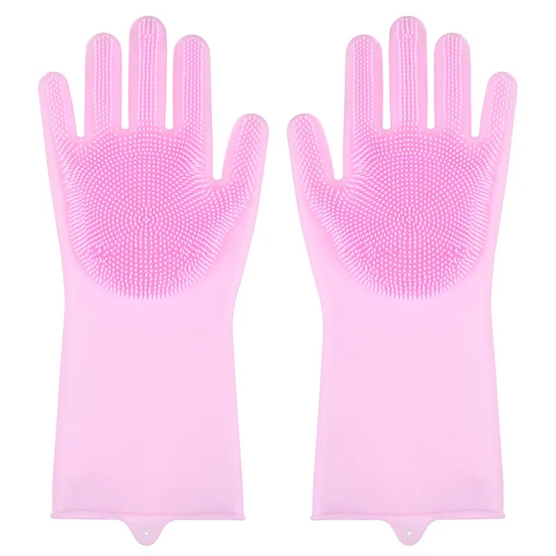 Silicone Dishwashing Gloves Dishwashing and Laundry Insulated Kitchen