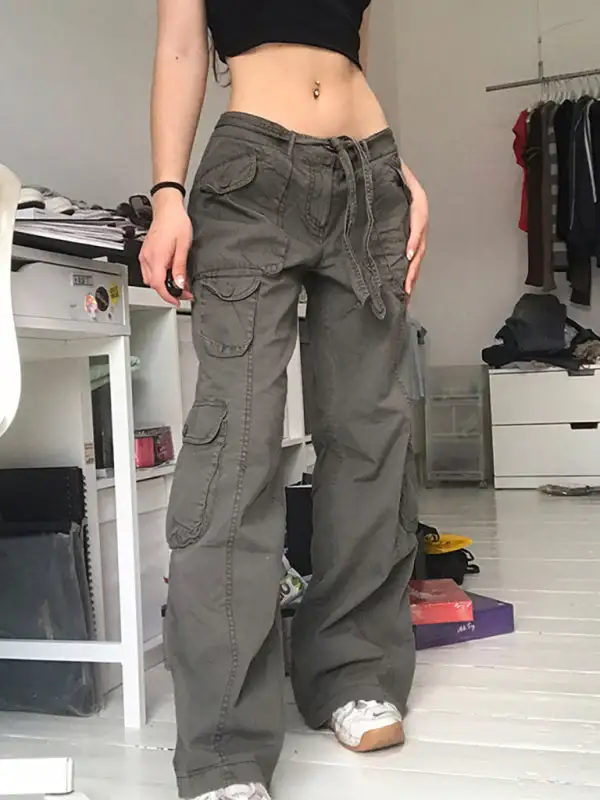 Vintage Workwear Wide Leg Loose Straight Denim Jeans