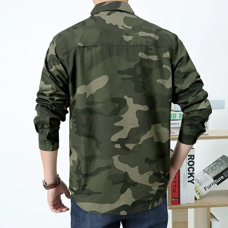 Men's Fashion Camouflage Long-Sleeve Shirt
