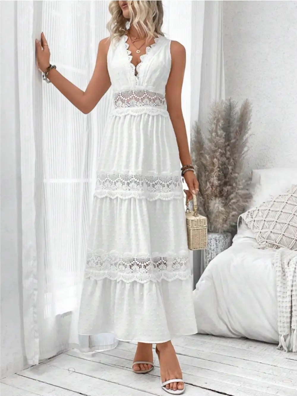 Modern Sleeveless Maxi Dress
