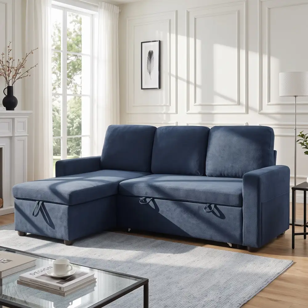 Spring Support Relaxed Living Fabric Upholstery Sofa Bed