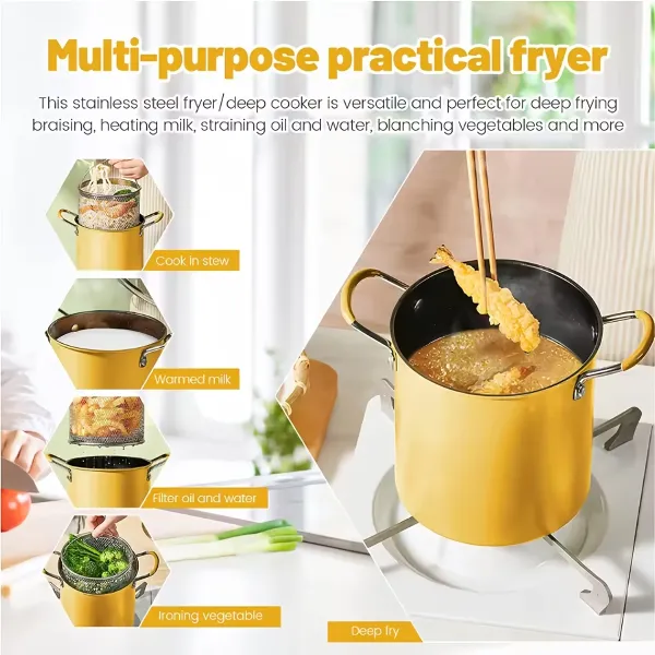 Multi-Purpose Stainless Steel Fryer