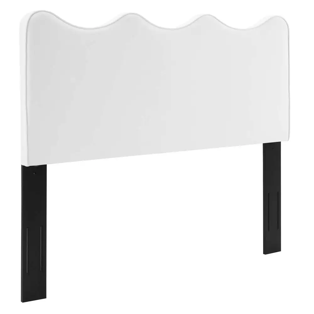 Scalloped Modern Performance Velvet Headboard