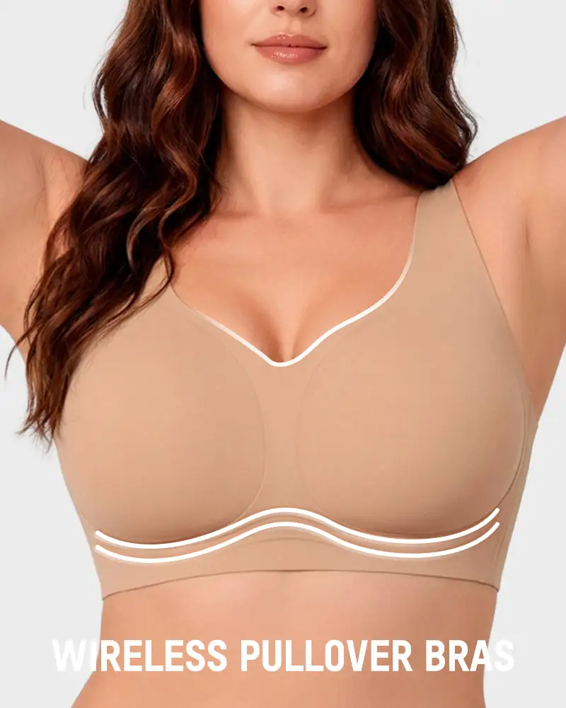 Seamless Wireless Full-Coverage Pullover Bra