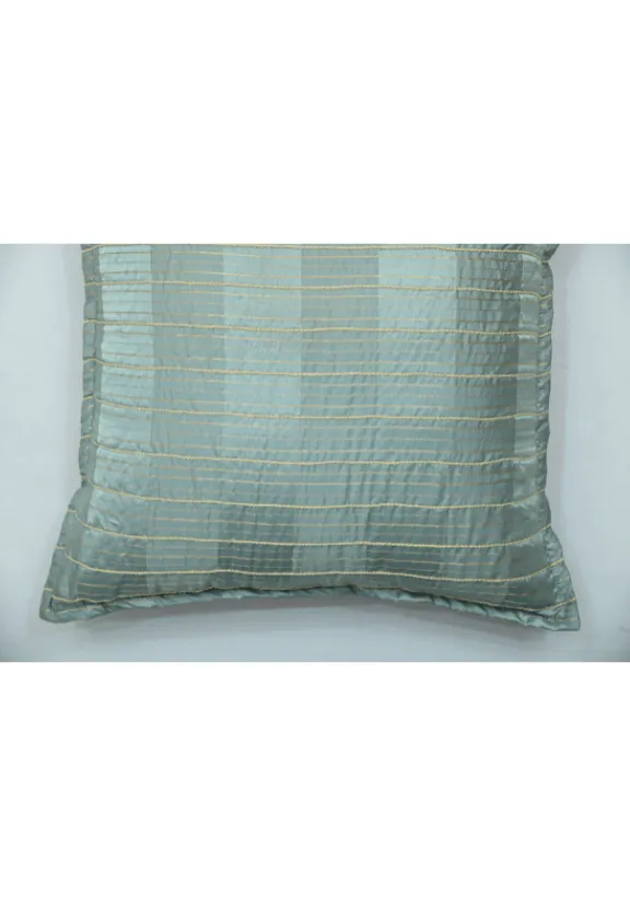Striped Silk Square Decorative Cushion Cover