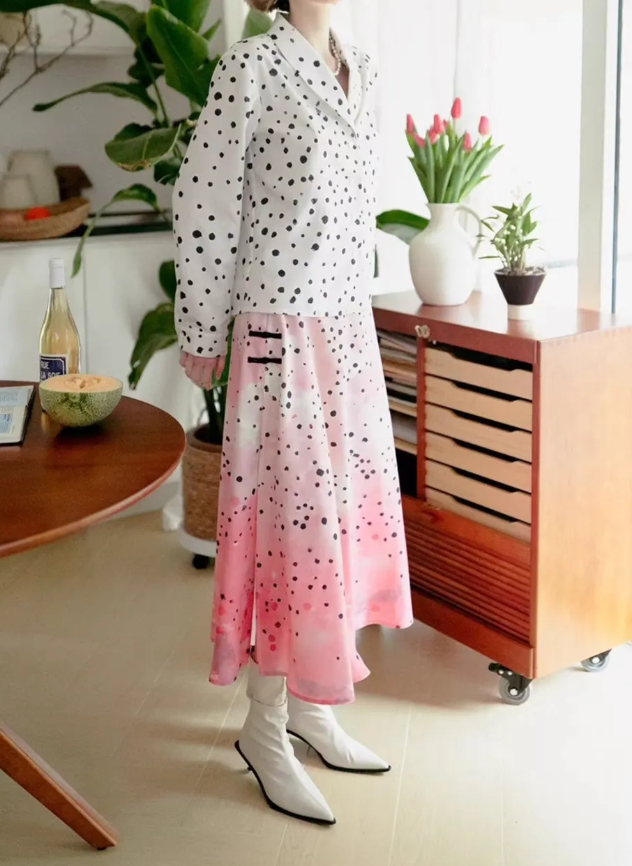 Effortless Seaside Everyday Casual Polyester Skirt