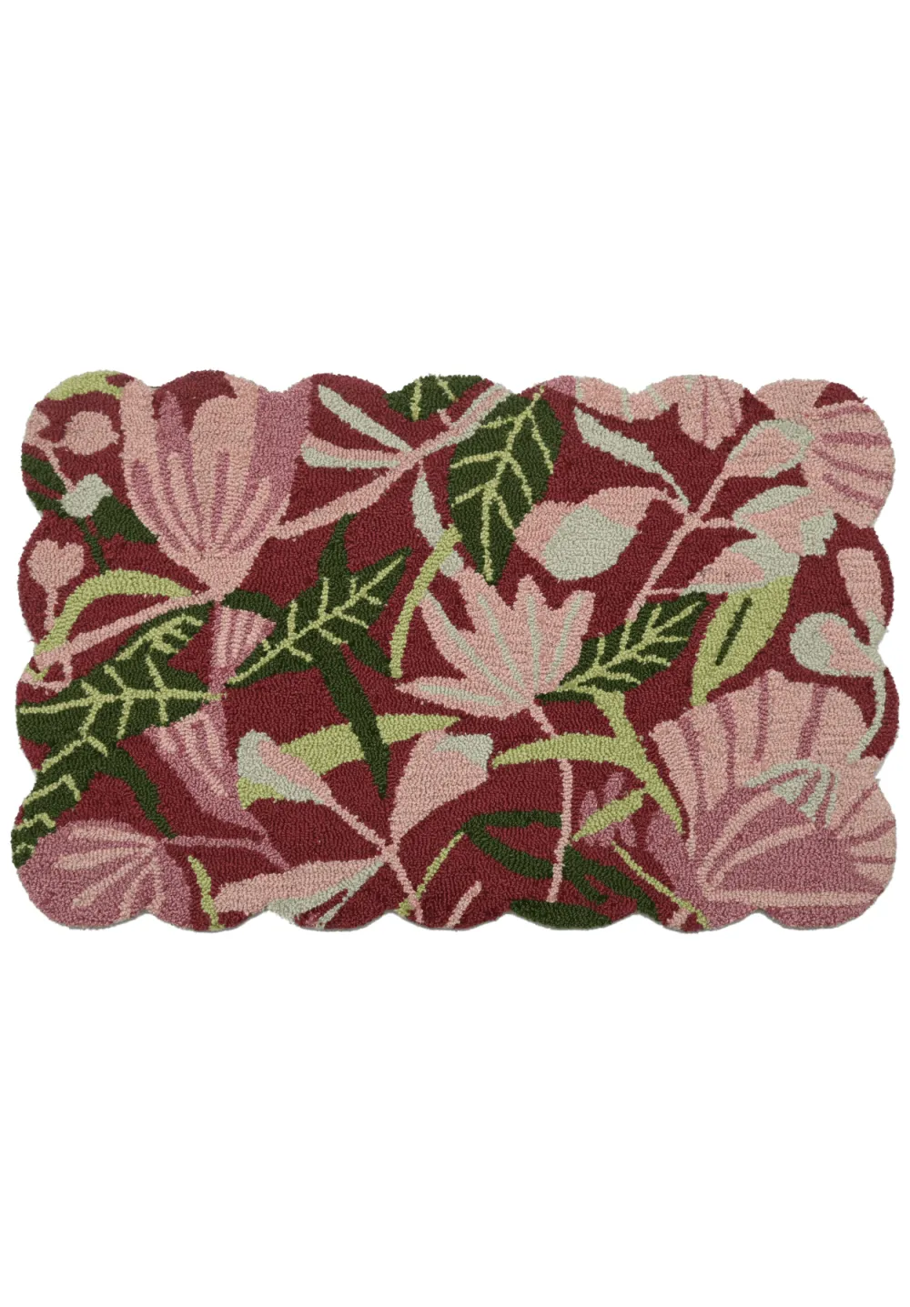 Everyday Detail Floral Welcome Motif PET Bathroom Mat