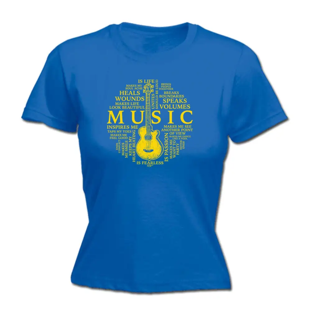 Music Meaning Graphic Fitted Tee