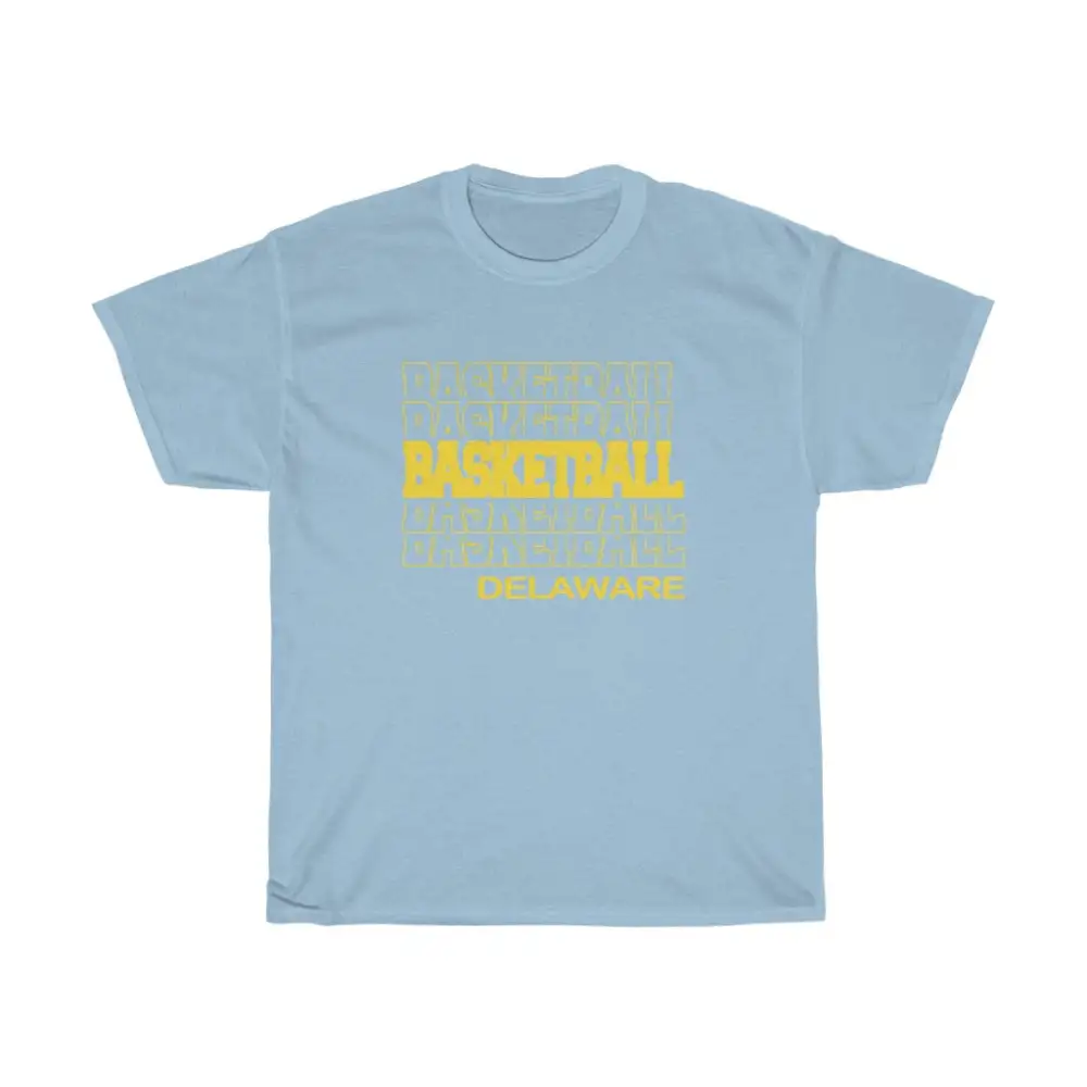 Basketball Delaware in Modern Stacked Lettering