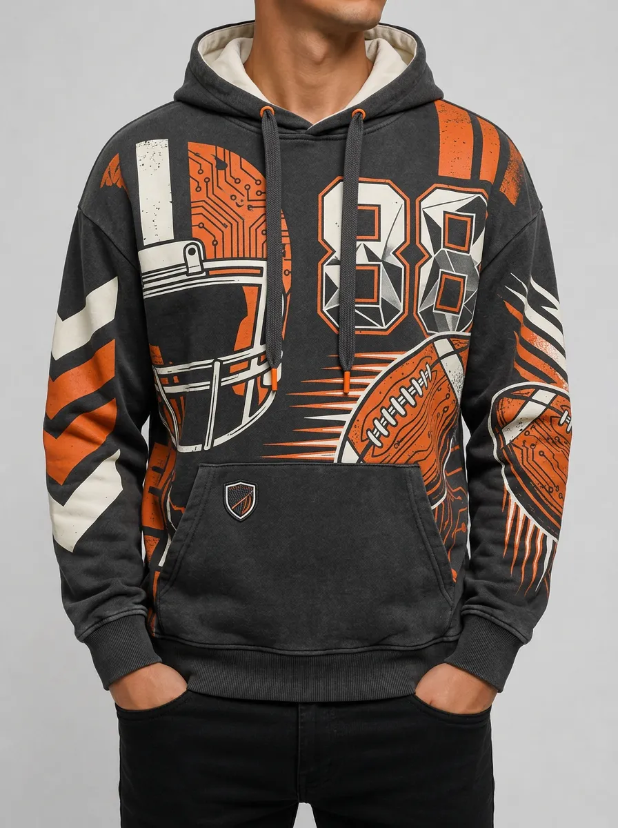 Men's Goal Line Classic Football Hoodie
