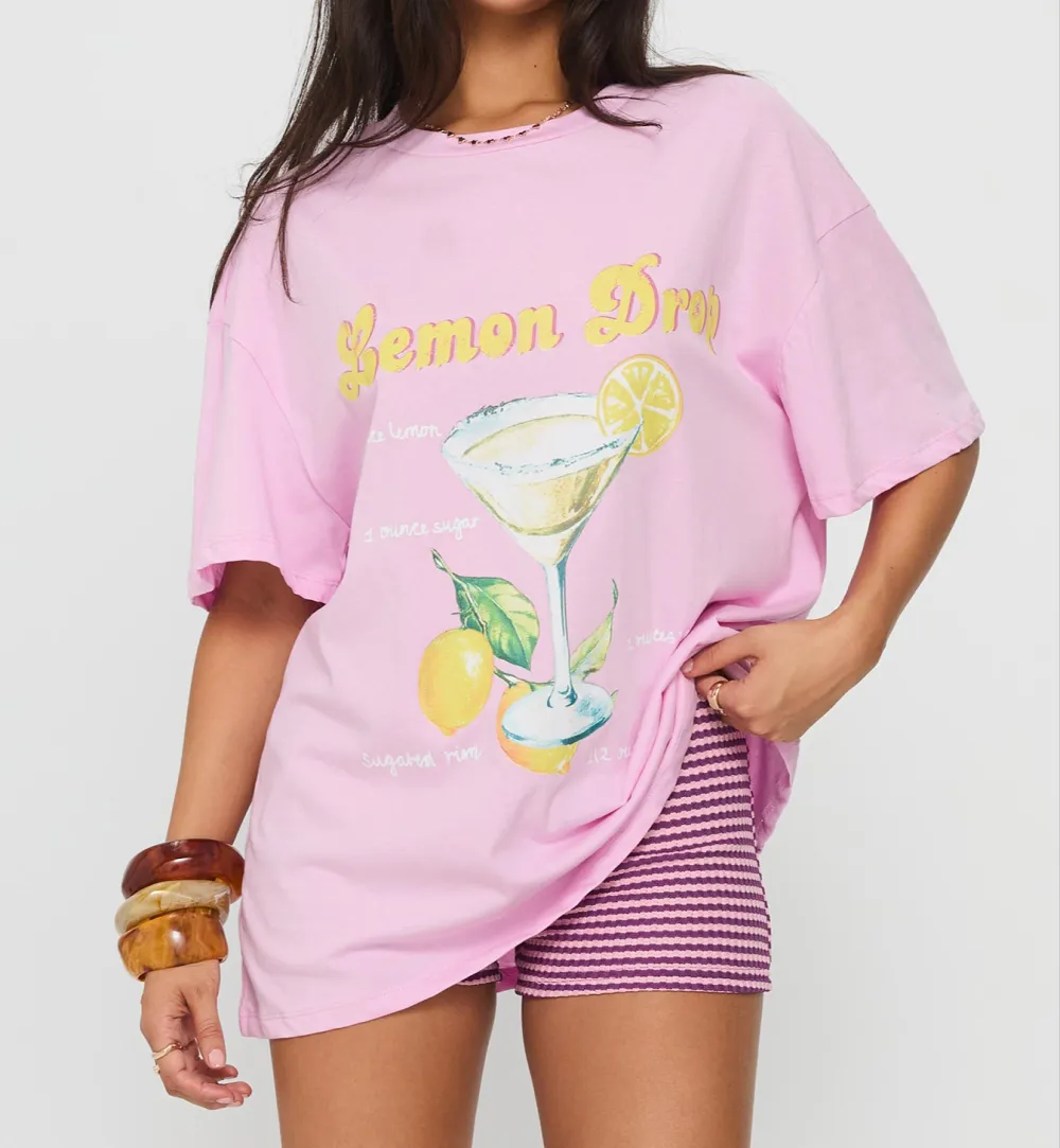 Lemon Drop Oversized Printed Top