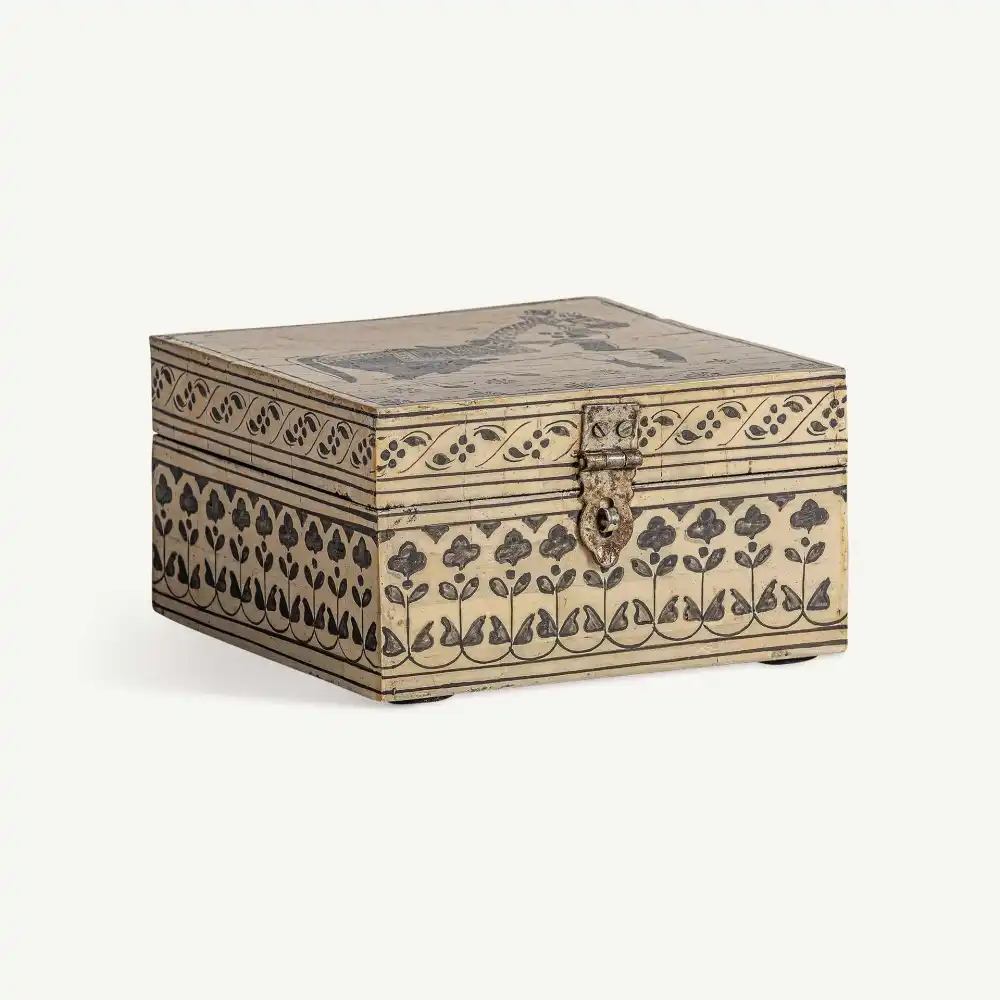 Square Pattern Decorative Storage Box