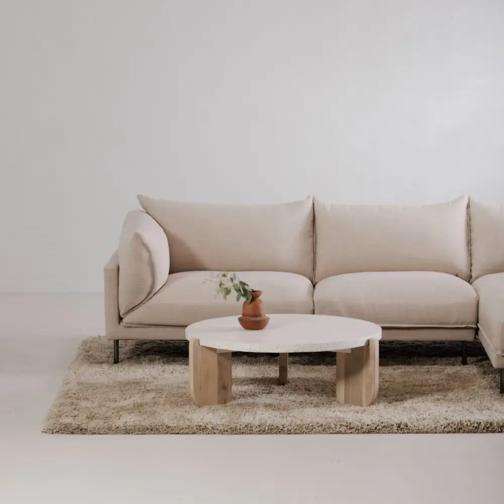 Acacia Legged Round Coffee Table