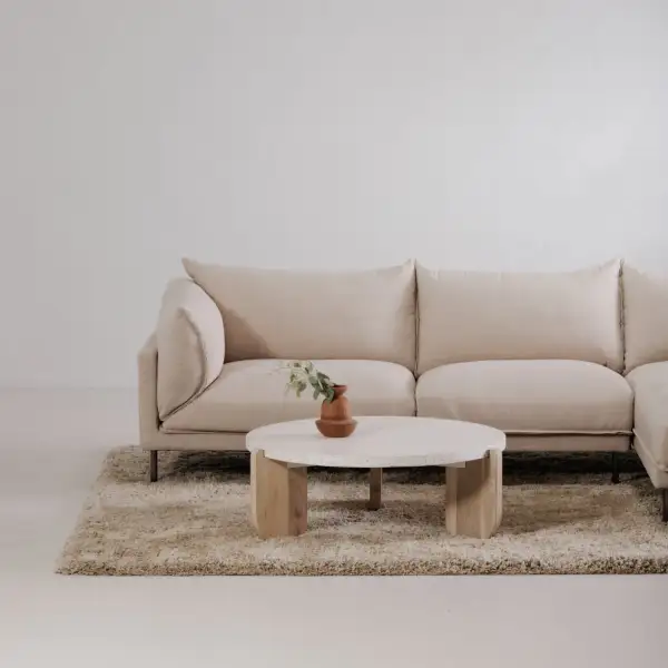 Acacia Legged Round Coffee Table