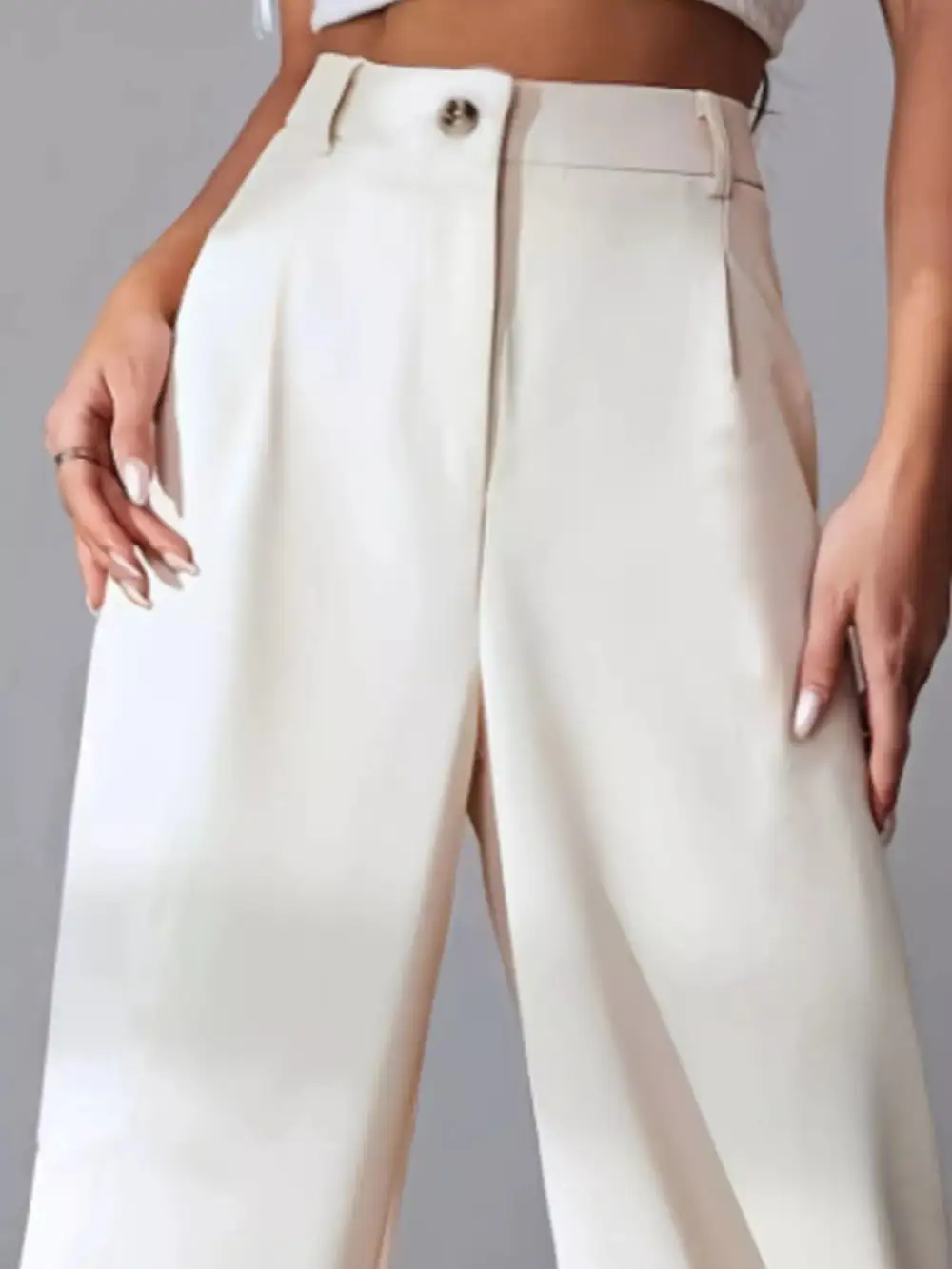 Wide Leg Pleated Everyday Versatile Pants