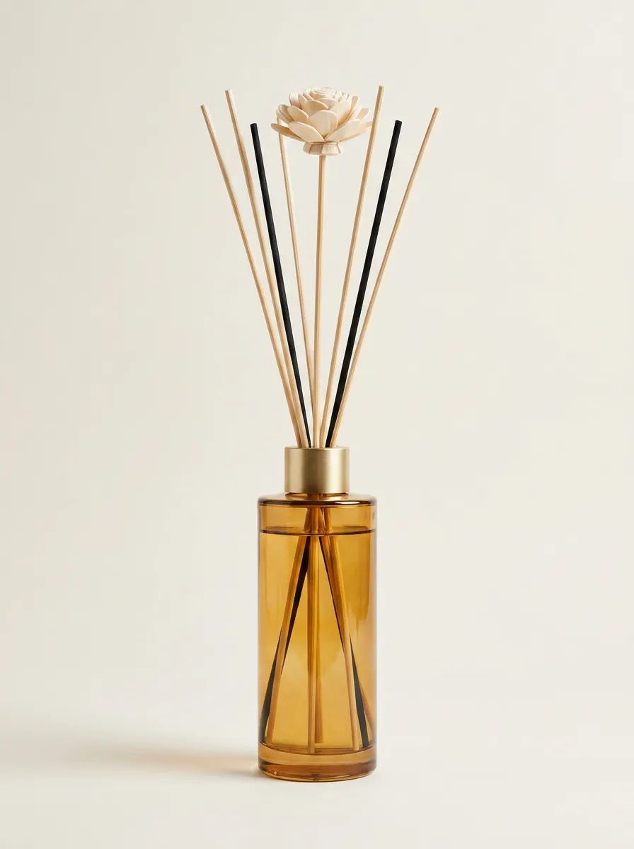 Home Fragrance Reed Diffuser Set Decorative Floral Accent