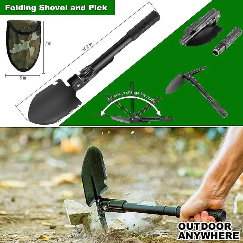 Garden Multi Function Folding Spade Digging Shovel