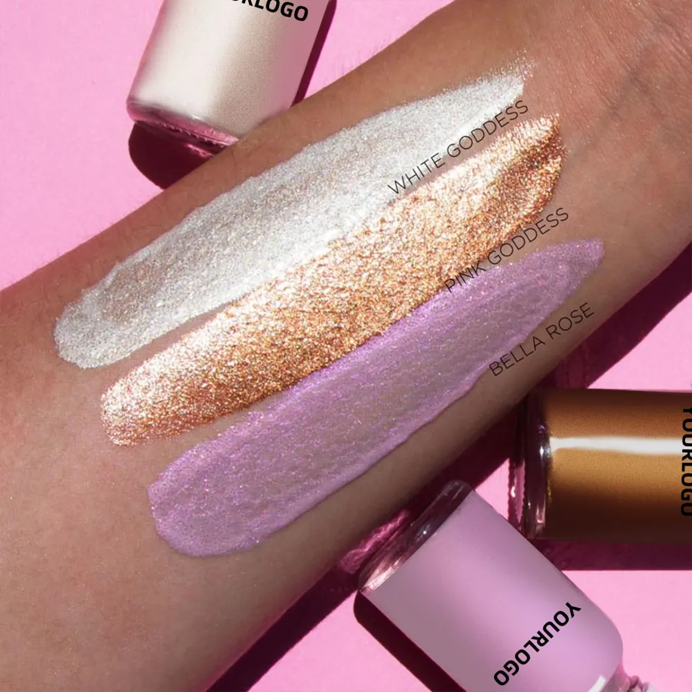 Drop Metallic Glitter Body Face Liquid Highlighter