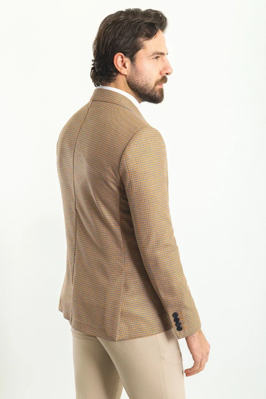 Formal Slim Fit Plaid Blazer