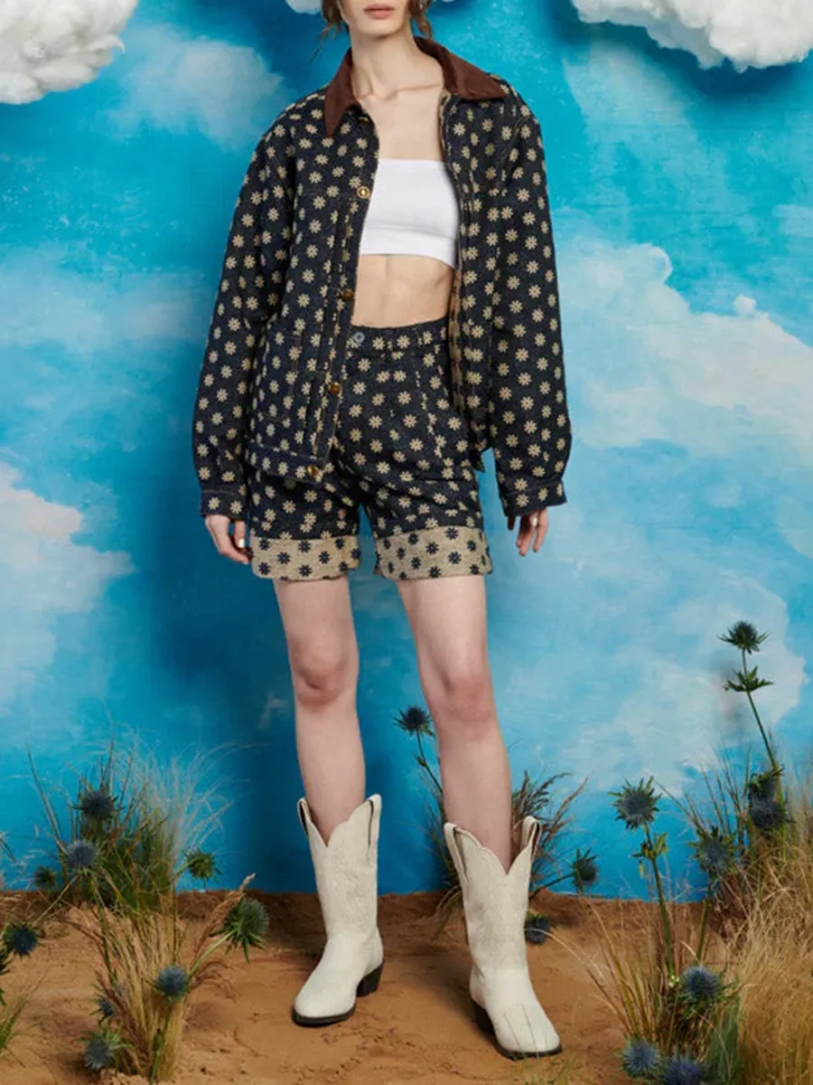 Flower Tailored Shorts