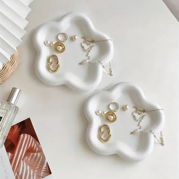 Flower-Shaped Jewelry Dish