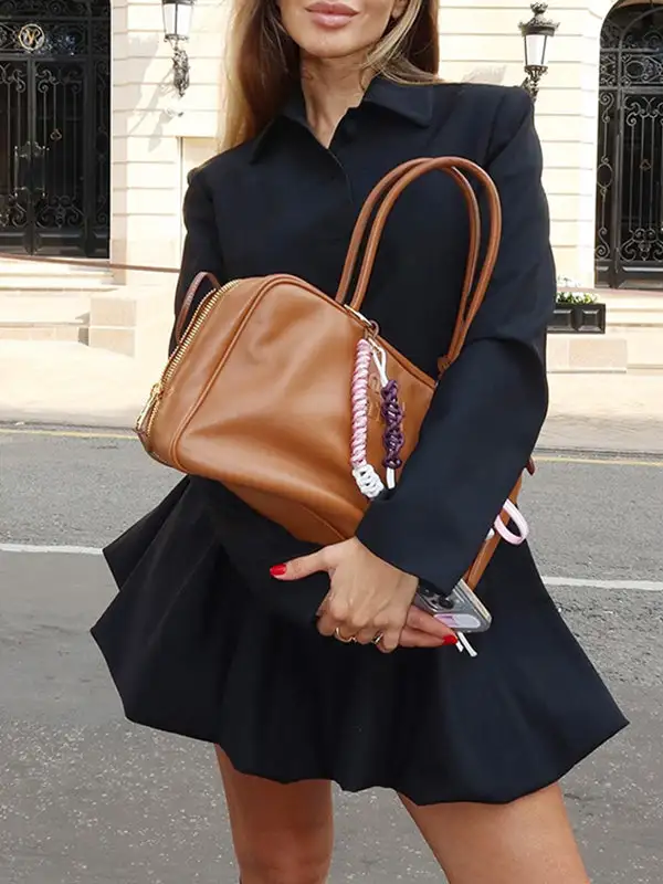 Solid Color Split Lapel Long Sleeve Blazer Blazer