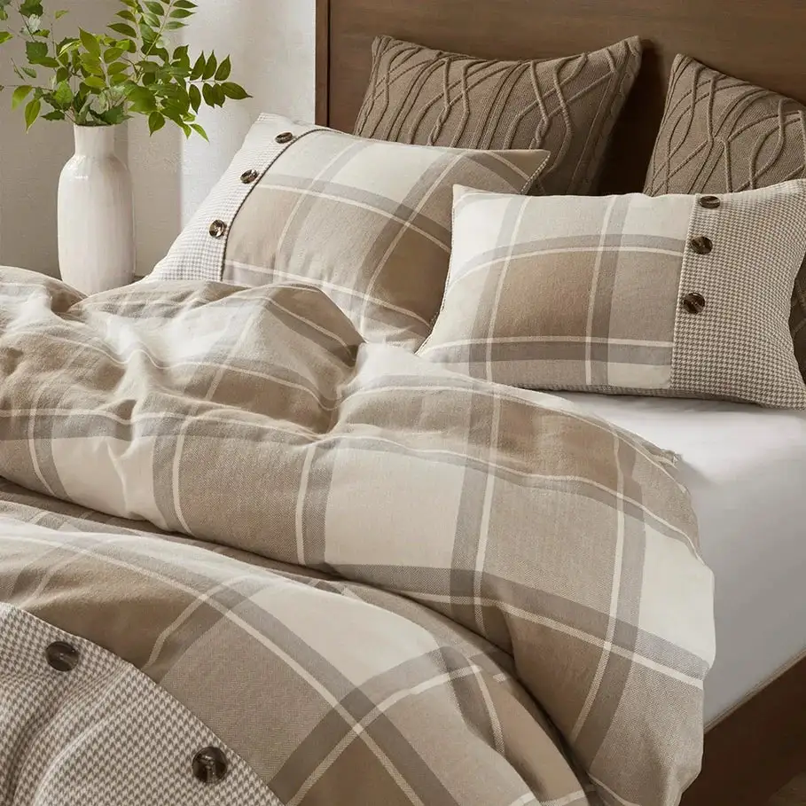 Jacquard Plaid Bedding Set