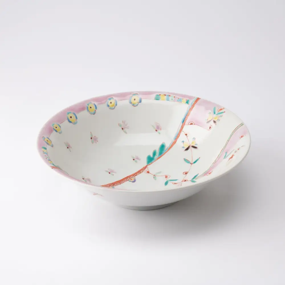 Floral Textured Serving Bowl