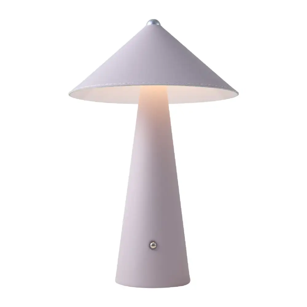 Brushed Leather Table Lamp