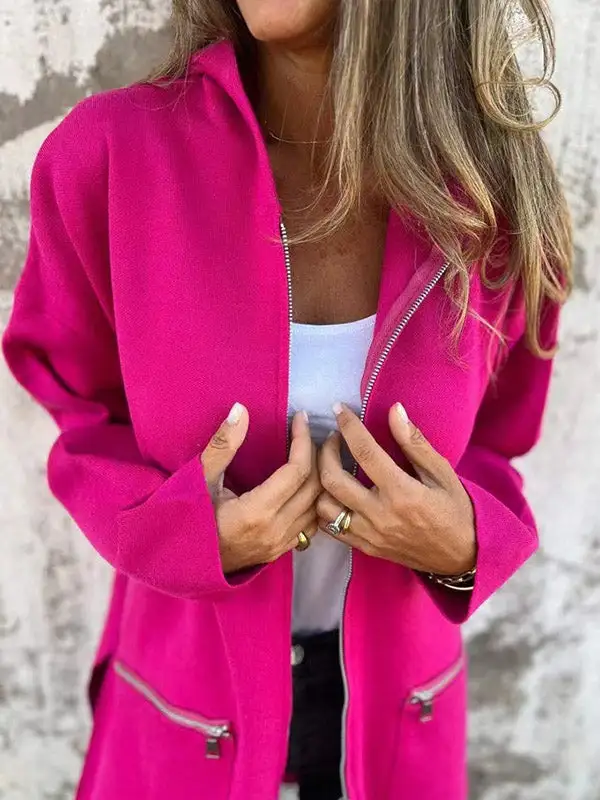 Hooded Zip Front Jacket Classic