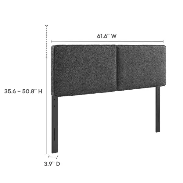Boucle Fabric Headboard Refined Interior Design