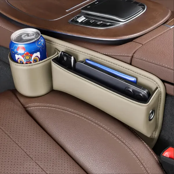 1pc Car Seat Gap Organizer with Cup Holder
