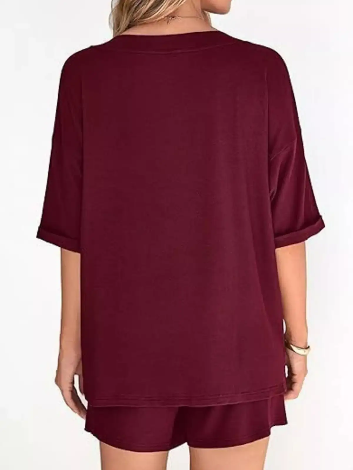 Classic Relaxed Everyday Top and Shorts Matching Set