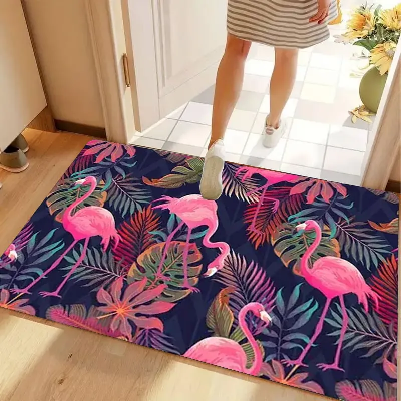 Tropical Flamingo Entry Mat