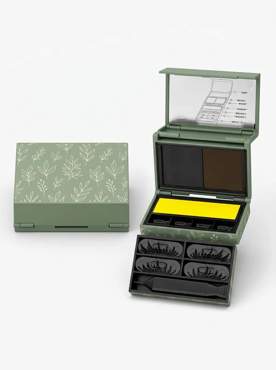Botanical Leaf Design Eye Makeup Stamp Set