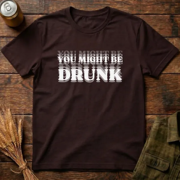 You Might Be Drunk Graphic Cotton T-Shirt