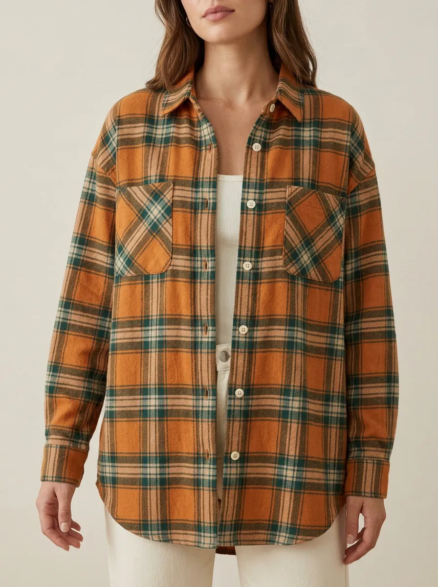Scenic Plaid Plaid Long-Sleeve Shirt