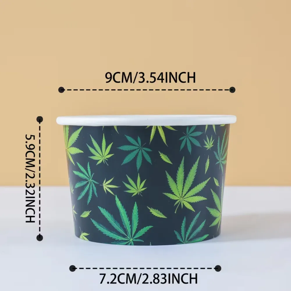 25 Pcs Disposable Leaf Cups