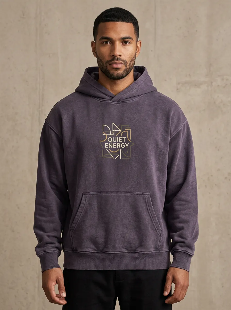 Quiet Energy Geometric Hoodie