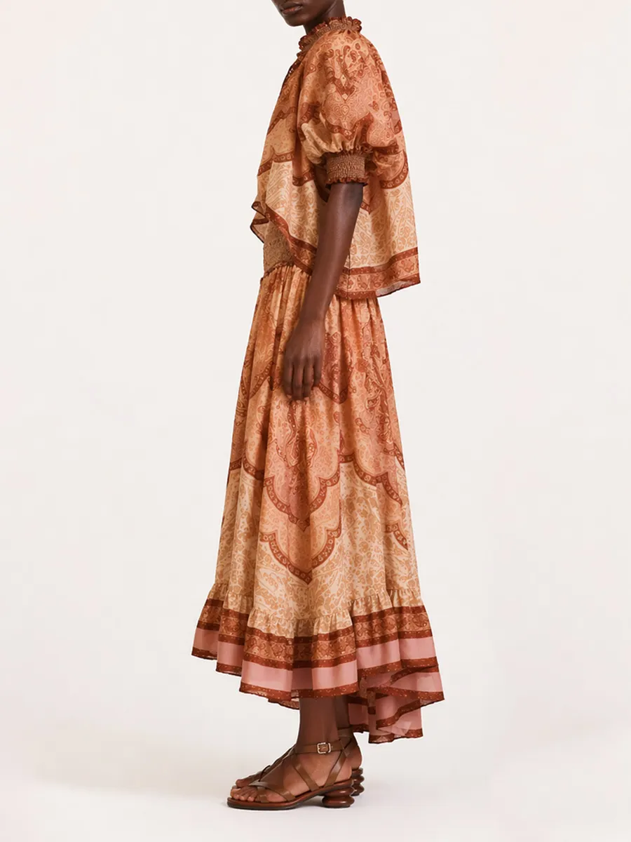 Hadley Linen Shirt and Long Skirt Set