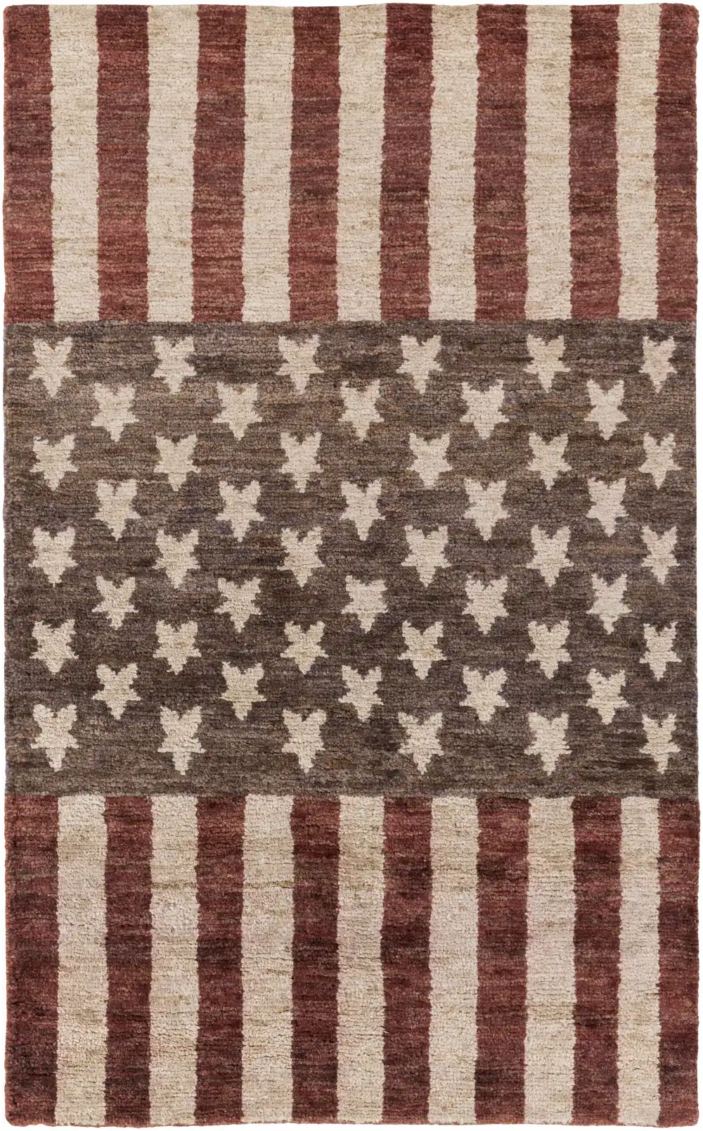 Contemporary Hand Knotted Jute Area Rug