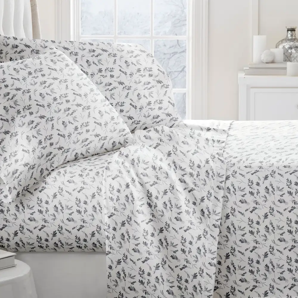 Botanical Flannel Sheet Set