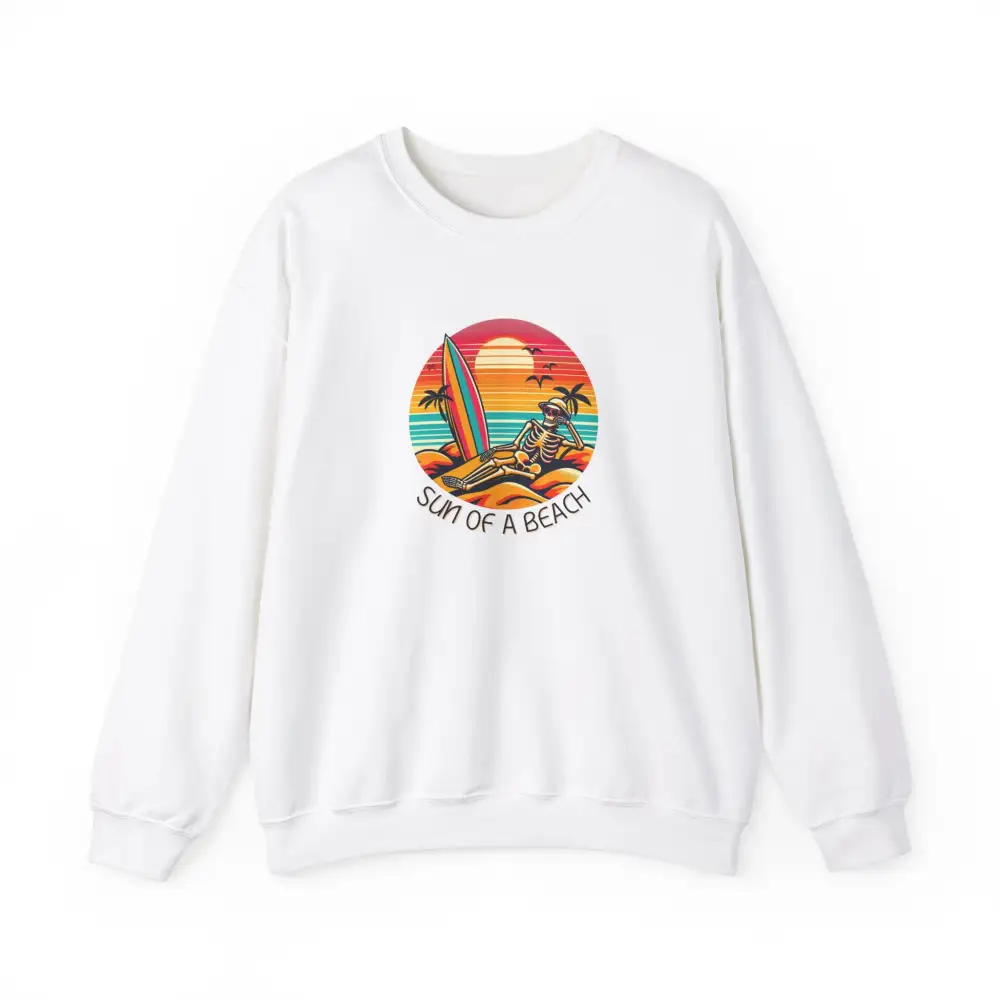 Skeleton Beach Graphic Crewneck Sweatshirt