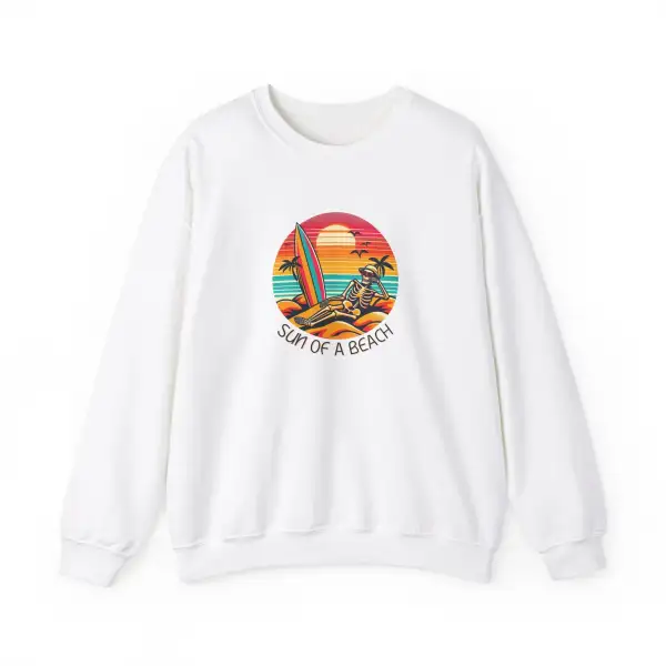 Skeleton Beach Graphic Crewneck Sweatshirt