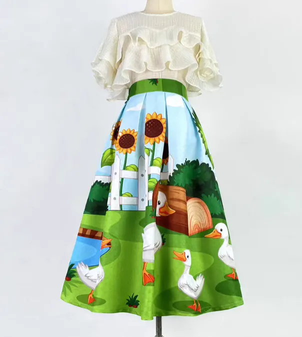 Textured Layering Everyday Casual Skirt