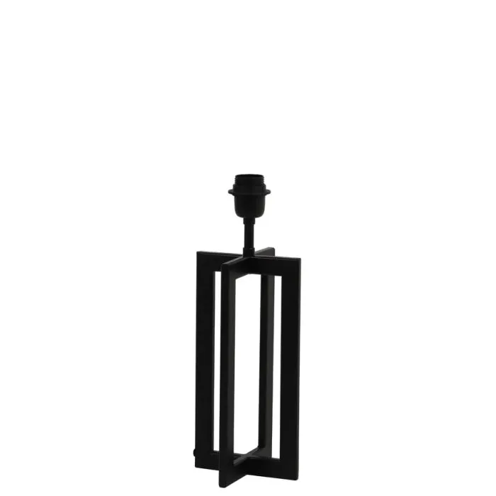 Slim Black Metal Lamp Base