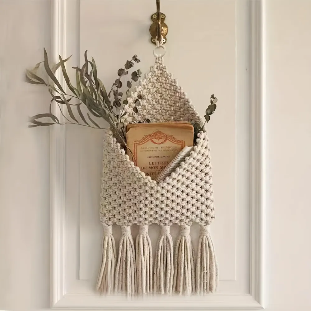 Macrame Wall Hanging Pocket